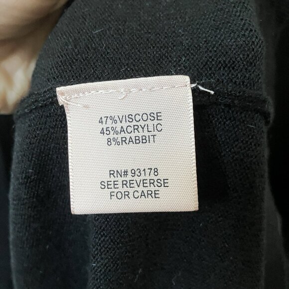 Philosophy Dress Womens M Black Long Sleeve Knit Sweater Lagenlook Artsy Boho - Picture 4 of 10